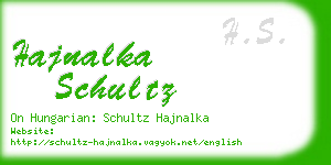 hajnalka schultz business card